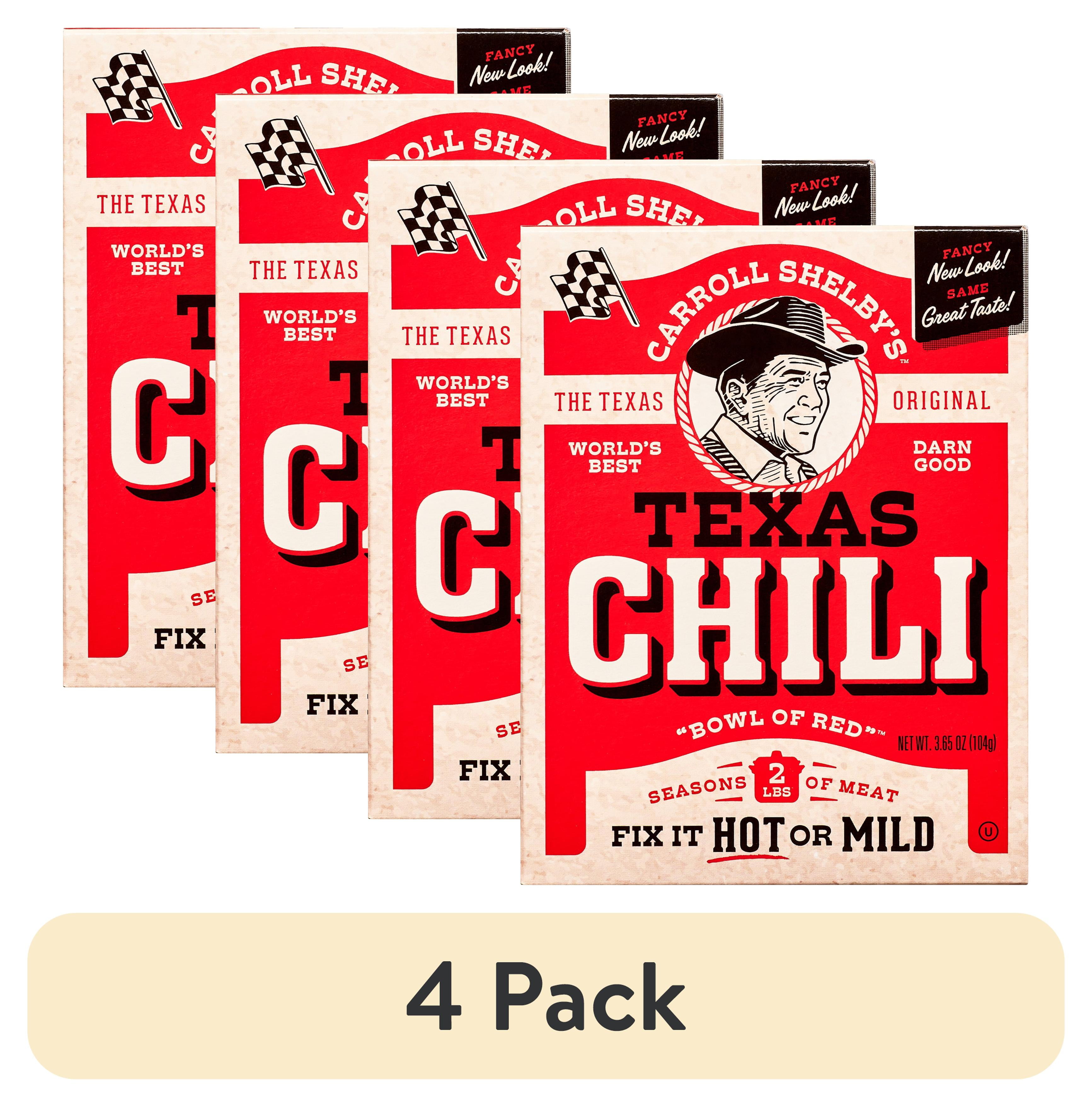 4 pack Carroll Shelby s Chili Kit 3.65 oz Walmart