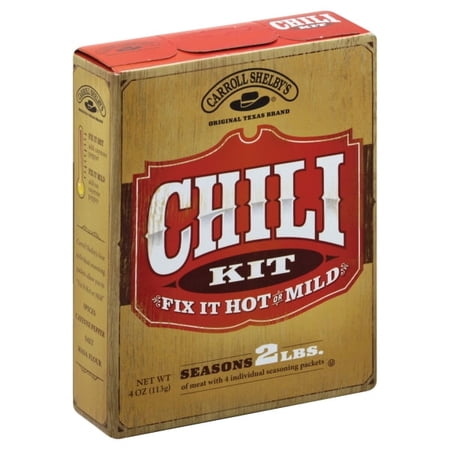 Carroll Shelby's Original Texas Chili 3.65 oz Box