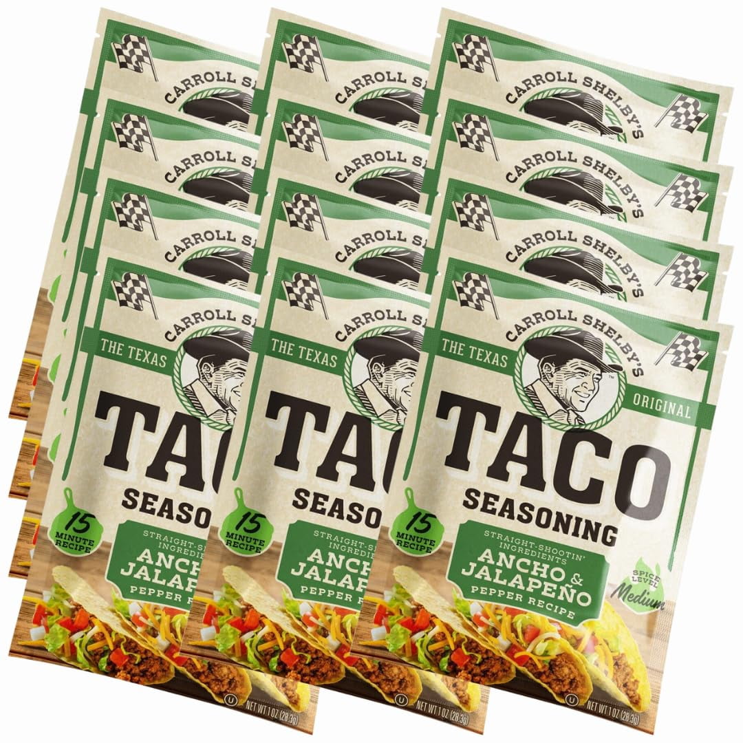 Carroll Shelbys Texas Original RE32Brand Ancho Jalapeo Taco Seasoning