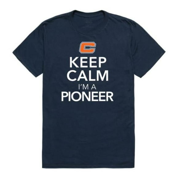 Carroll University Pioneers Keep Calm T-Shirt, Navy - Large