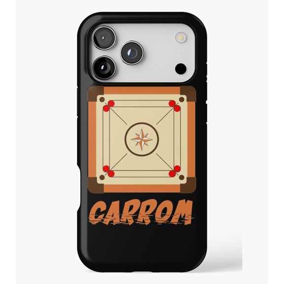Carrom gift M254, Case for iPhone 17/16/15/14/13/12/11 Pro Max – Stylish Unisex Protective Cover