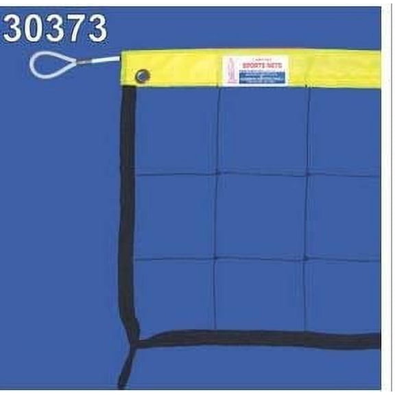 Carron Neon Volleyball Net with Yellow Headband - 32' X 3', 21 Nylon, 1/4" Steel Cable top and Bottom