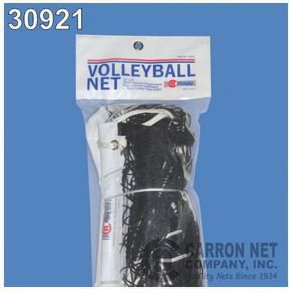 Carron Polyethylene Volleyball Net, 32' X 3', 2mm polyethylene, Poly Rope top, Tie Cords for Bottom