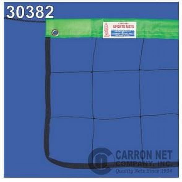 Carron Recreational Volleyball Net with Green Headband - 32' X 3', 21 Nylon, 3/16" Poly Rope top, Tie Cords Bottom