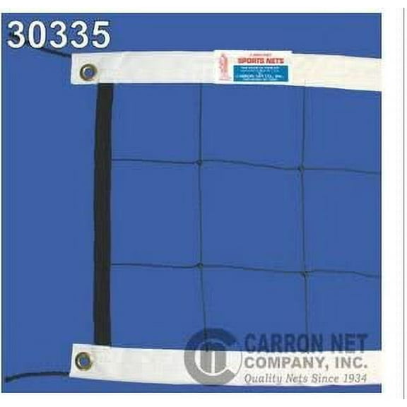 Carron Reversible Volleyball Net, 32' X 3', 24 Nylon, Binding and Poly Rope top and Bottom