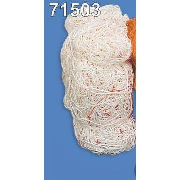 Carronnet New Listing - Pack of 2 - White - Polyethylene Soccer Goal Nets - 8'H X 24'W X 4' Deep at The top and 10' Deep at The Bottom; Made of 4mm Braided polyethylene. Lacing Cords Included.