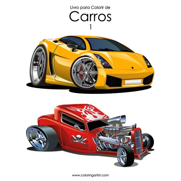 Carros Livro para Colorir de Carros 1, Book 1, (Paperback)