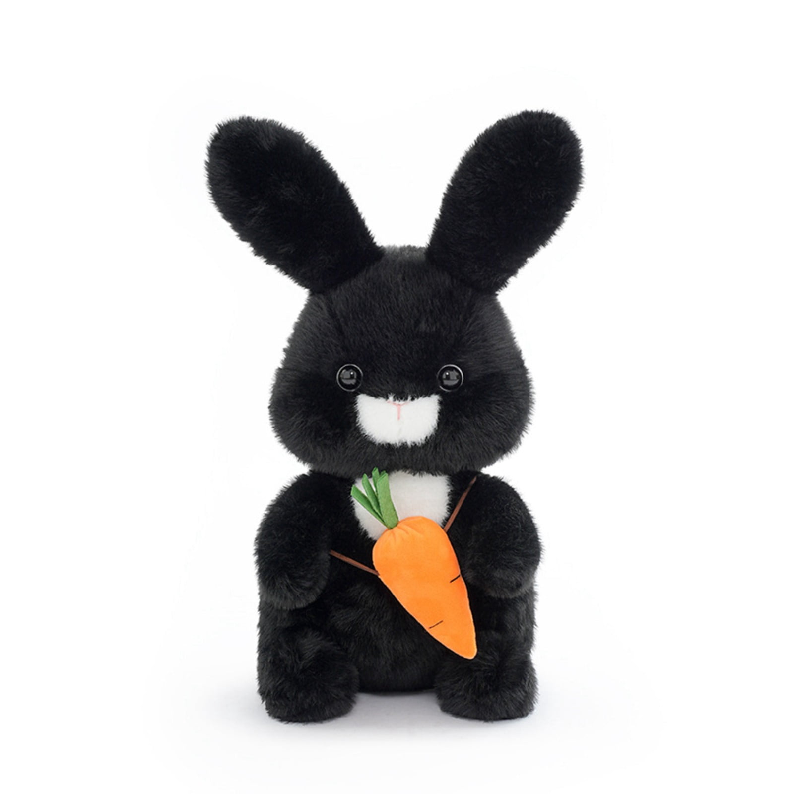 Carrot Bunny Plush Toy Soft Stuffed Animal Cute Rabbit Doll Holding Carrot Gift Decor