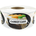 thumbnail image 1 of Carrot Cake Grocery Store Food Baking Labels | 1.25 x 2" inch Oval - 500 Pack | InStockLabels.com, 1 of 3