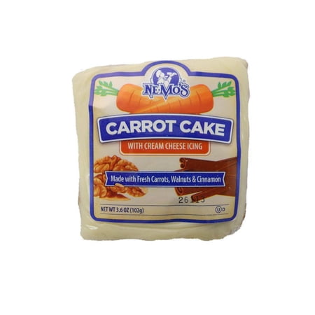 Carrot Cake Square - 6 count per pack - 6 packs per case.