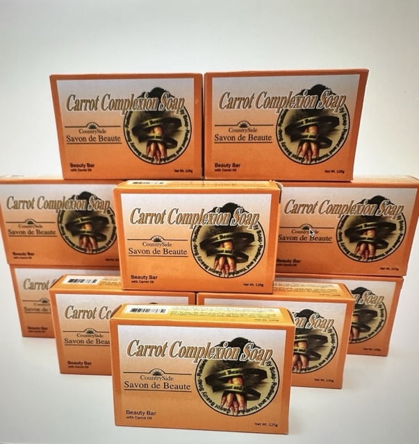 Carrot Complexion Soap Skin Tone Improvement w/ Carrot Oil (12 Pack)
