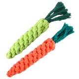 Curated visual reference: Crate Playsets With Scratching And Chew Toys Reference: Carrot Cotton Rope Toy Dog Easter Chewing Toys Teething Puppy