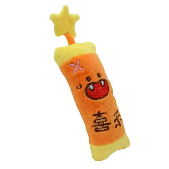 Carrot Dog Toy Giant 15cm Plush Squeaky Puppy Toy for Small, Medium & Large Dogs, Fun Food- Interactive Chew Toy, Cute Stuffed Animal for Play & Training