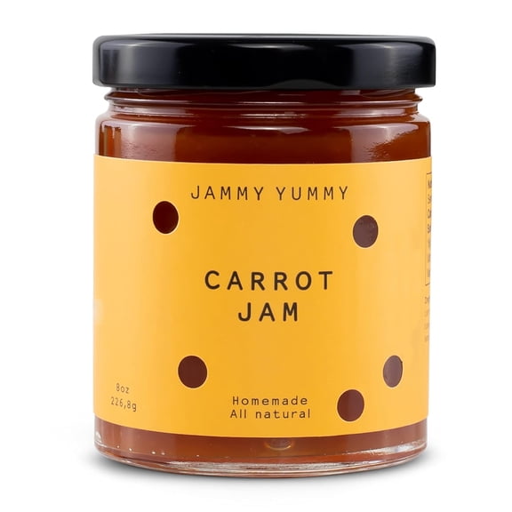 Carrot Jam 8oz Spread - All Natural Carrot Jam - JAMMY YUMMY