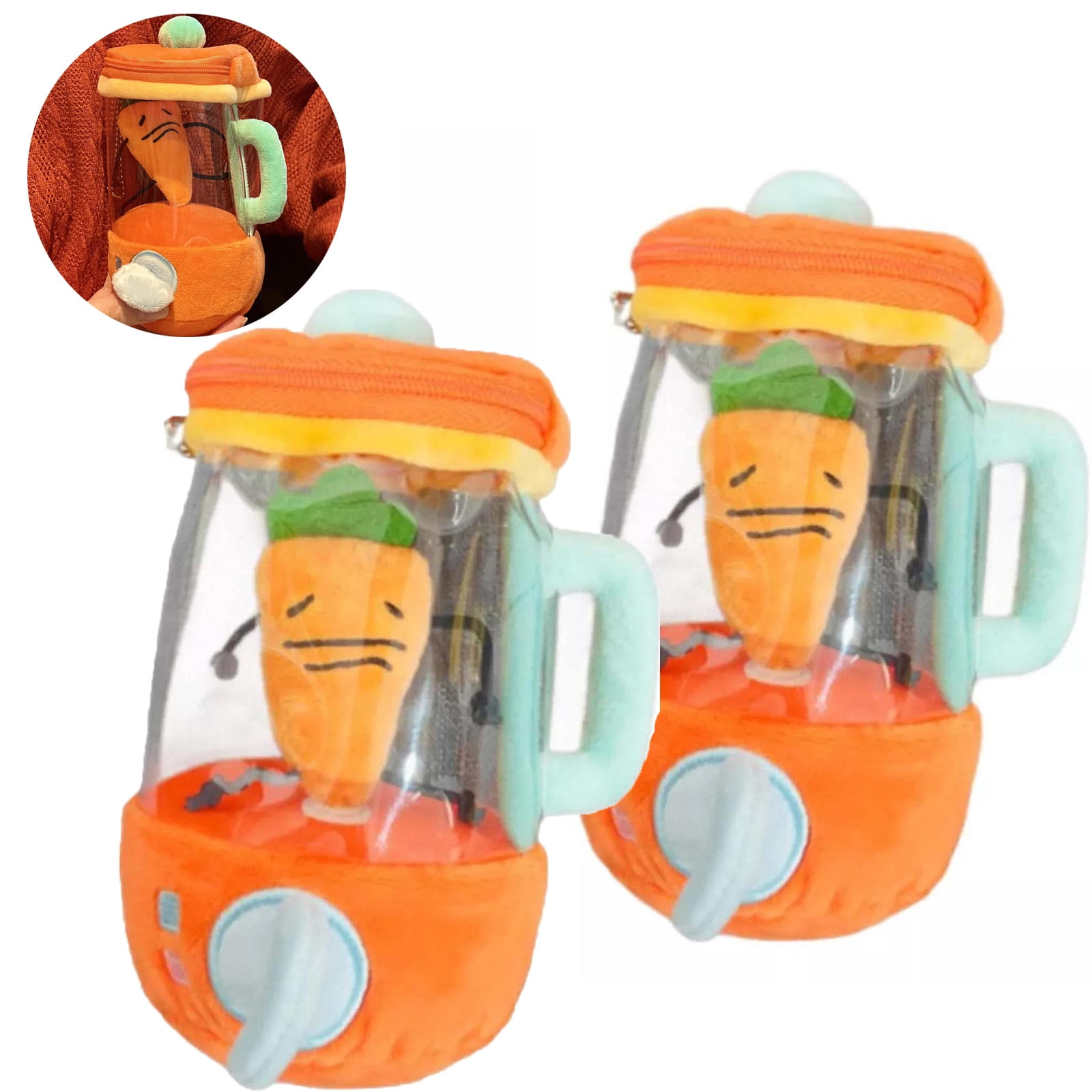 Carrot Blender Plush Toy, Carrot Blender Toy, Spinning Carrots In A