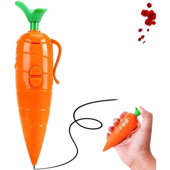 Carrot Recorder Pen,Carrot,Voice with Audio,Cute Recording Ballpoints for Teens,Students & Teachers (Carrot*1PCS)