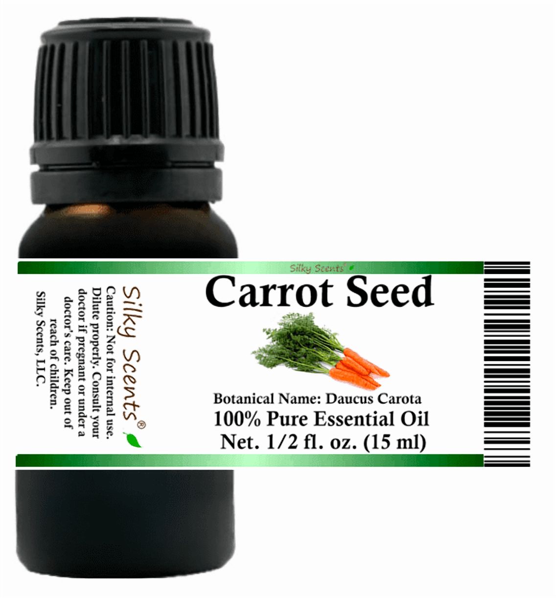 Carrot Seed Essential Oil 1 fl oz (30 ml) - 100% Pure and Natural by Silky Scents