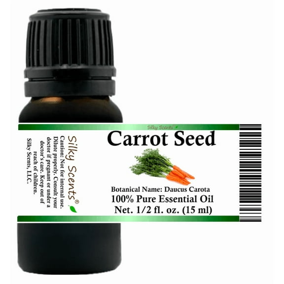 Carrot Seed Essential Oil 5 ml (1/6 fl oz) - 100% Pure and Natural by Silky Scents