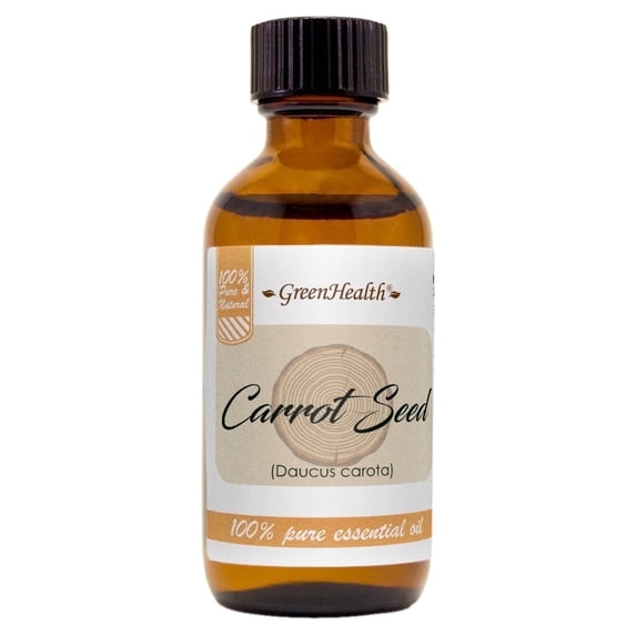 Carrot Seed Essential Oil – 2 fl oz | Premium Botanical Oil | Amber Glass Bottle with Cap | for DIY Face Moisturizers, Body Creams & Serum Blends