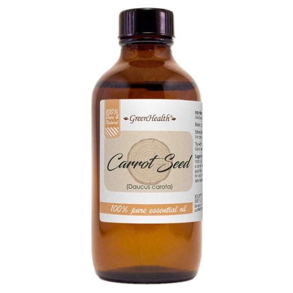 GreenHealth Carrot Seed Oil  4 fl oz | Concentrated Essential Oil for Skincare Formulations, Body Butter Blends & Diffuser Use