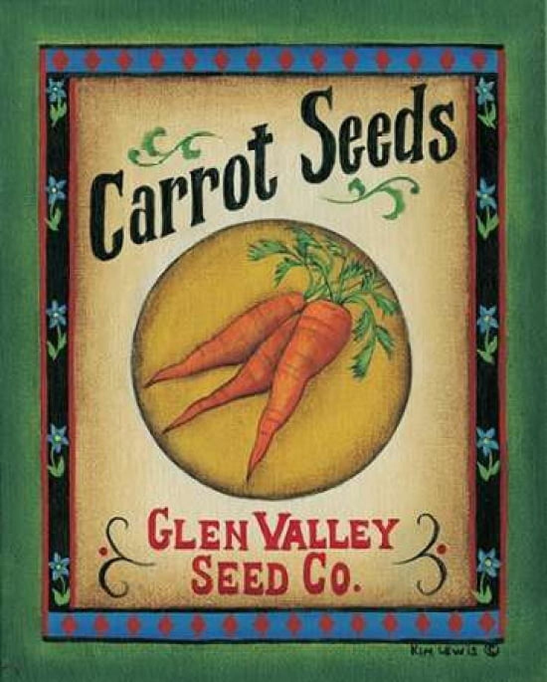 Carrot Seeds Canvas Art - Kim Lewis (24 x 30)