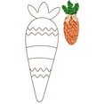 thumbnail image 1 of Carrot Shaped Wire Wreath Frame for DIY Decor - 20 Inch Metal Wreath Base for Spring Summer Garden Party Craft, 1 of 7