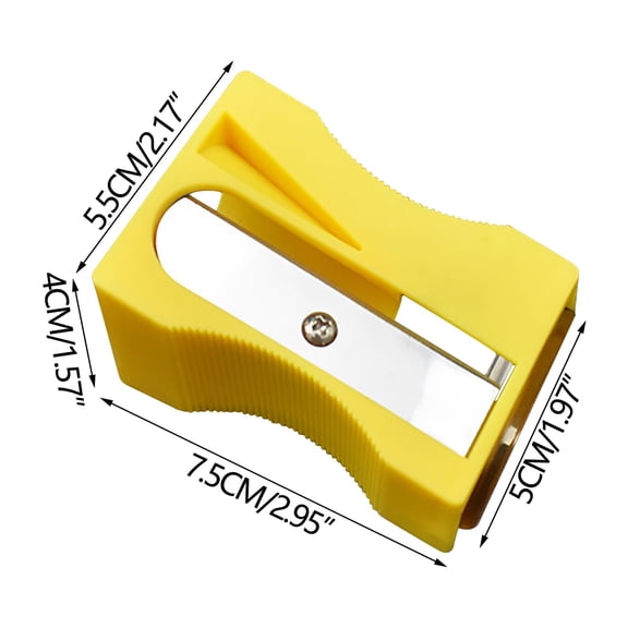 Carrot Sharpener & Vegetable Peeler Fun and Unique Kitchen Gadget for Carrots, Cucumbers, and More (Yellow)