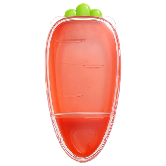 Carrot Snack And Dip Divided Container, Loetky Snack On The Go Divided Container, Two Compartment Storage Box Keeps Foods Separate For Veggies And Dips, A Snack Box