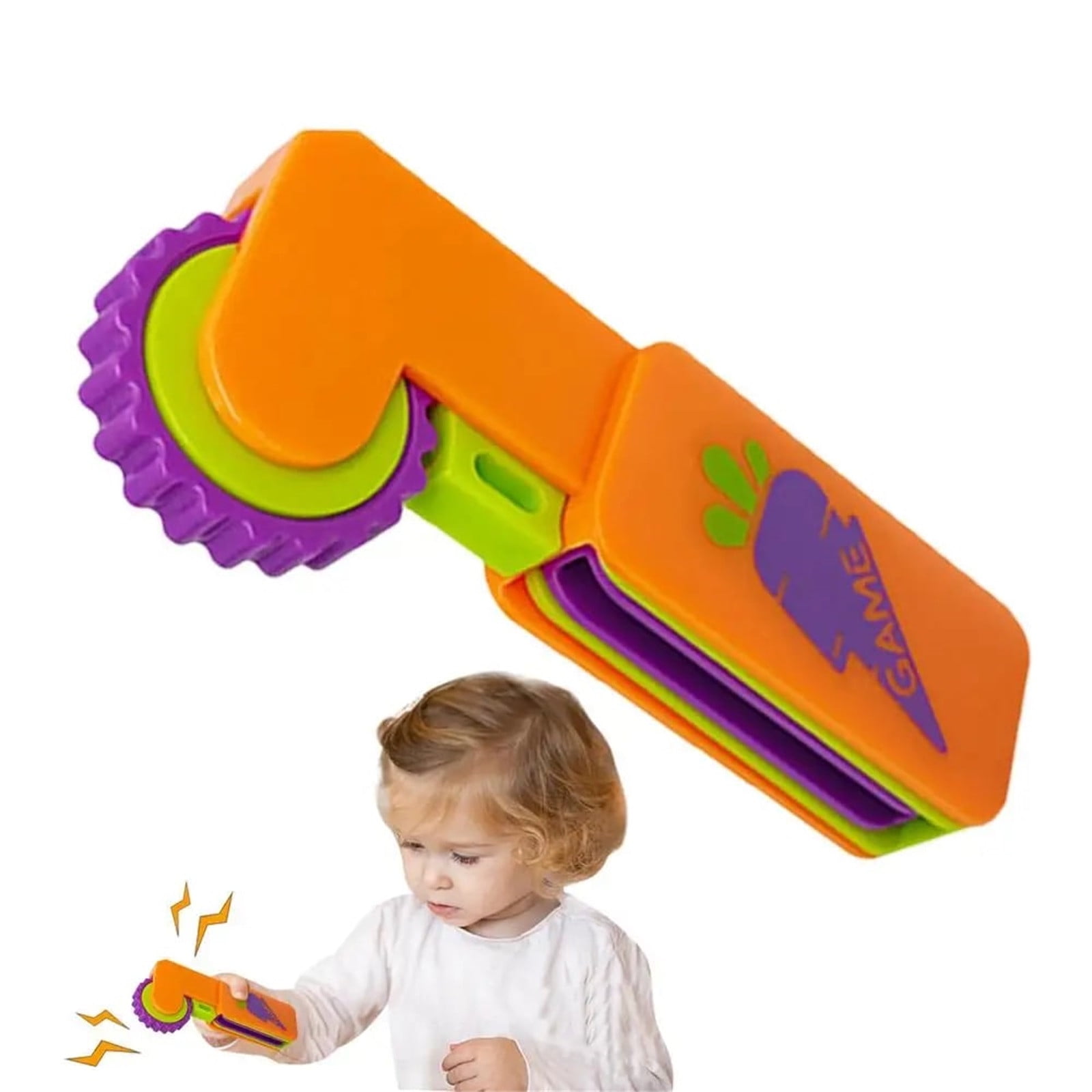 Carrot Snake Stress Reliever, Two-Part Sensory Toy, Extendable ...