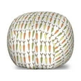 thumbnail image 1 of Carrot Storage Toy Bag Chair, Repeating Vegetable on Plain Backdrop, Stuffed Animal Organizer Washable Bag, Large Size, Multicolor, by Ambesonne, 1 of 3
