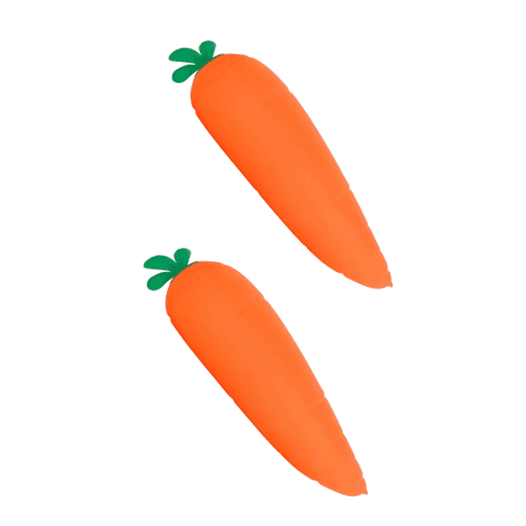 Carrot Stress Toys, Carrot Squishy, Squeeze Fidget for Adults Novelty Office Decor & Relaxation Tool 2PC