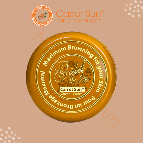 Carrot Sun Tan Accelerator Gold Cream with Carrot Oil, L-Tyrosine 350ML