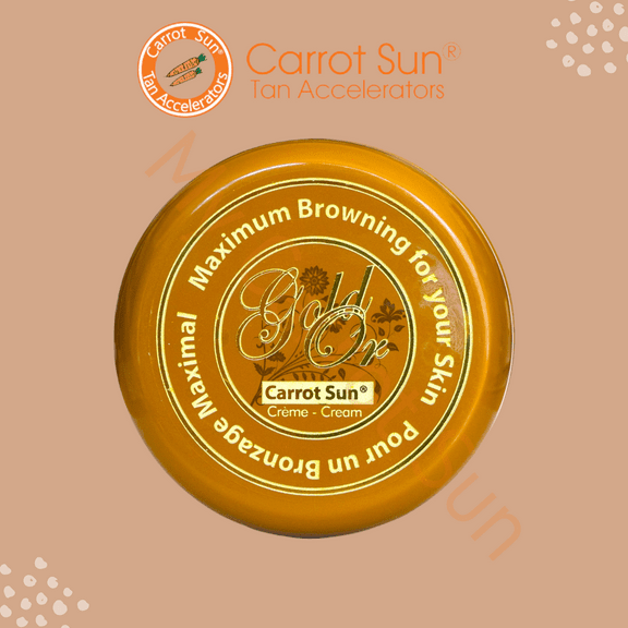 Carrot Sun Tan Accelerator Gold Cream with Carrot Oil, L-Tyrosine 350ML
