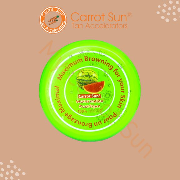 Carrot Sun Tan Accelerator Watermelon Cream with Carrot Oil, L-Tyrosine, and Henna