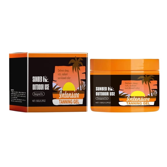 Carrot Tanning Gel for Outdoor & Sunbed,Natural Bronzing Accelerator Cream,Nourishing & Hydrating for All Skin,150g