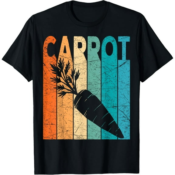 Carrot Vintage Carrot Farmer Retro Vegetables Farmer T-Shirt