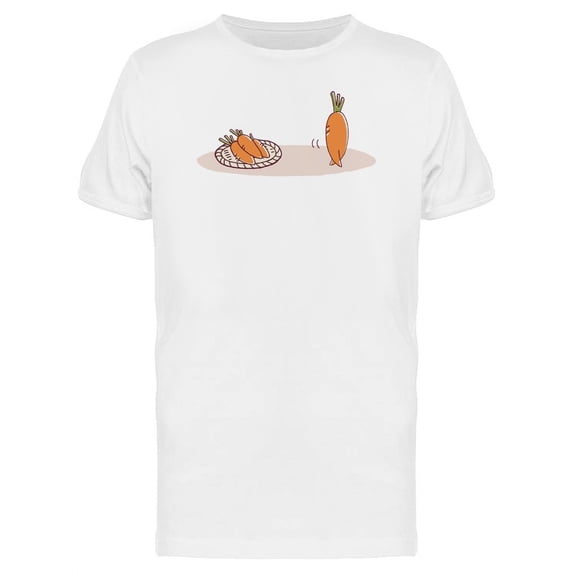 Carrot Walking Cartoon Tee Men's -Image by Shutterstock