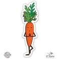 thumbnail image 1 of Carrot Yoga - 3" Vinyl Sticker - For Car Laptop I-Pad Phone Helmet Hard Hat - Waterproof Decal, 1 of 1