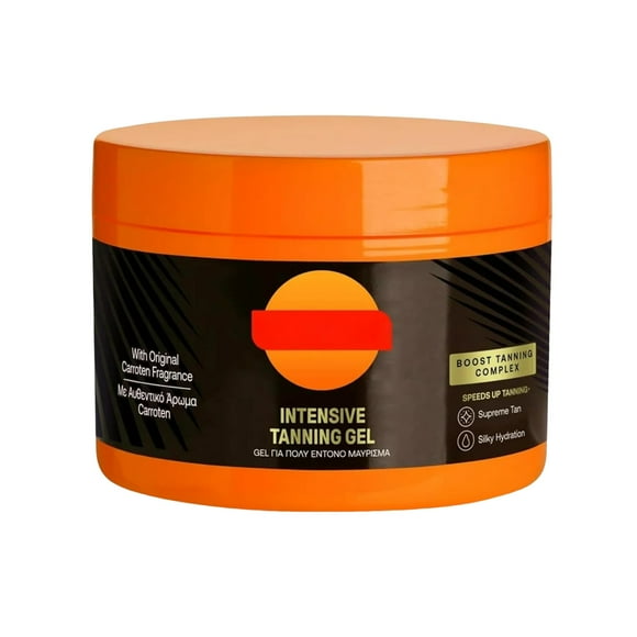 Carroten Intensive Tanning Gel Instant Tan Enhancer Water With Carrot And Coconut Oil & E For And Hydration 1pc