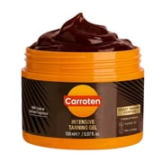Carroten Intensive Tanning Gel | Browning Tan Accelerator | Non-Greasy, Water-Resistant with Carrot and Coconut Oil | 5 fl oz