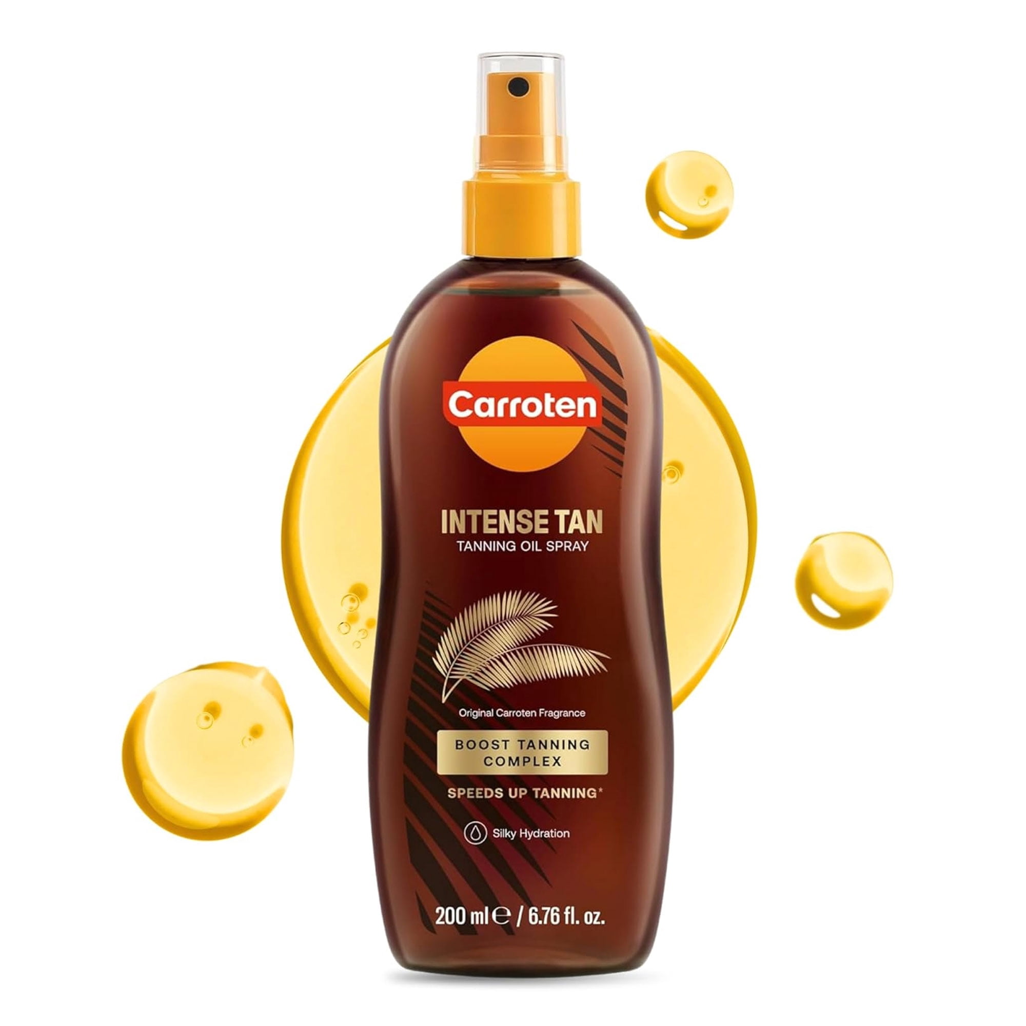 Carroten Intensive Tanning Oil Spray | Browning Tan Accelerator | Vitamin E and Carrot & Coconut Oils | Water-Resistant, Silky Hydration | Coconut Fragrance | Made in Greece | 6.7 oz