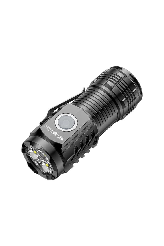 3 Eyed Mini Flashlight Flash Super Power Waterproof Outdoor Travel; I9J5