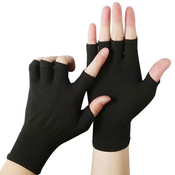 Carroterr Fishing Gloves Ice Silk Sun Protection Half Finger GXR Bicycle Breathable R5J6