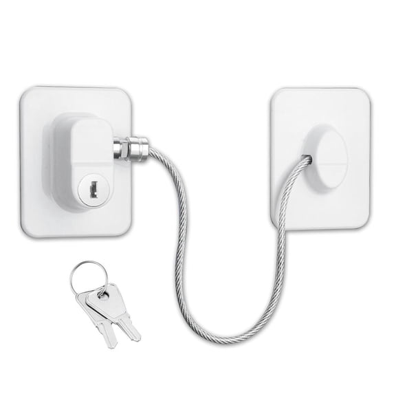 Carroterr Fridge Lock Freezer Lock with 2Key For Child Safety Locks~ Refrigerator H3Y1