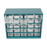 Carroterr Screw Organizer,Hardware Organizer,25 Drawer Plastic Drawer Storage, Storage Organizer,Craft Organizers and Storage Drawer,Parts Screws Art Craft Small Tool Parts Component Organizer Drawe