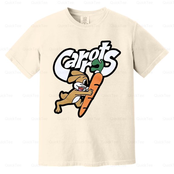 Carrots By Anwar Carrots Men's Chasing Carrots Design Graphic Comfort Color T-Shirt Unisex, up to 5XL