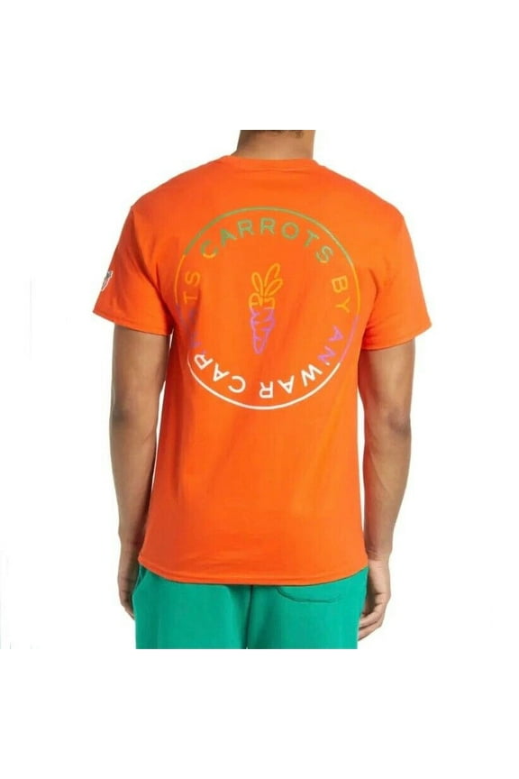 Carrots By Anwar Carrots Men's Circle Logo Tee T-Shirt in Orange (Medium, Orange)