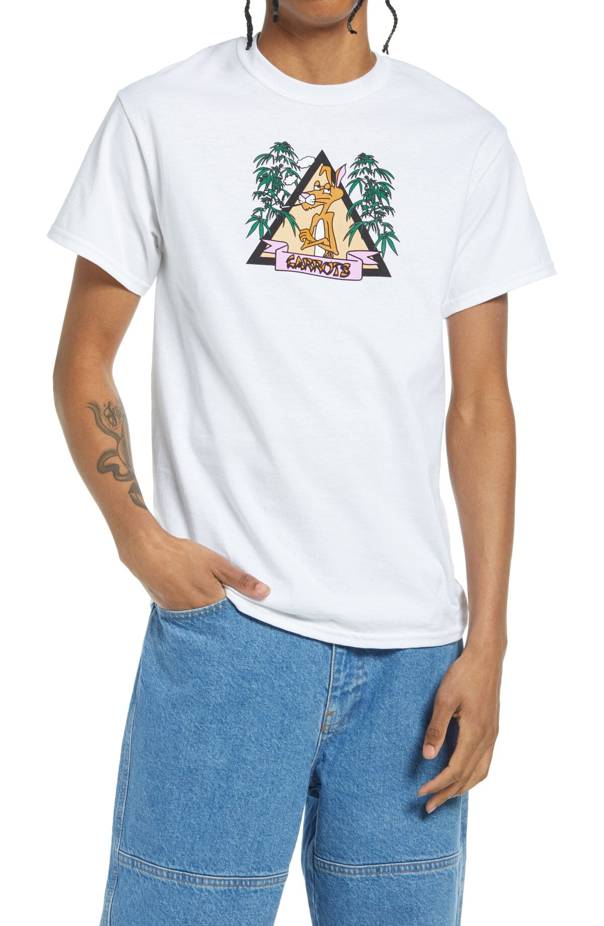 Carrots By Anwar Carrots Men's Smoking Rabbit Graphic Tee T-Shirt ...