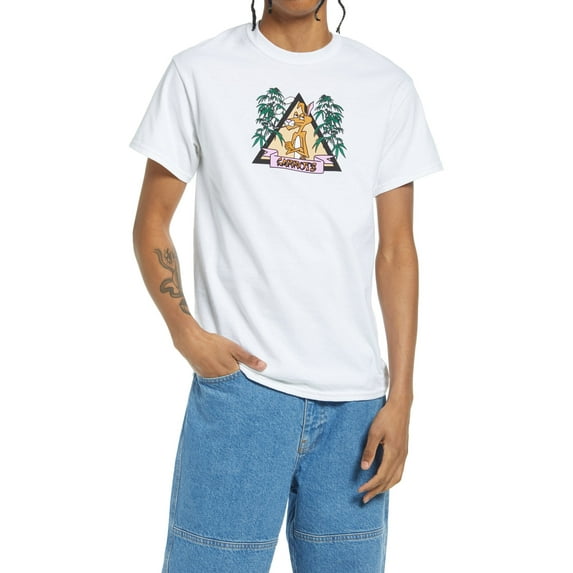 Carrots By Anwar Carrots Men's Smoking Rabbit Graphic Tee T-Shirt (X-Large, White)