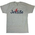 thumbnail image 1 of Carrots By Anwar Carrots Men's T-Shirt Jetlife Short Sleeve Tee in Heather Grey (Medium, Grey), 1 of 2
